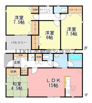 �@�y�Ԏ��}�z2�����@�Ԏ��}�ł��B1�K�a���t���̎��[�[����4LDK�̂��ƁB